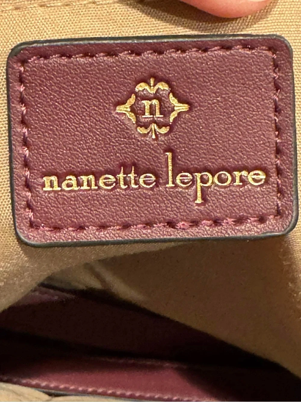 Nanette Lepore Faux Leather Satchel 13” wide 9 1/2” tall